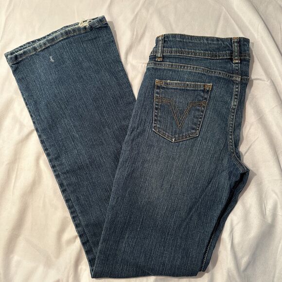 Liberated Volcom 90s Front Buttons Women Sz 7 Medium Wash Jeans - Picture 4 of 9